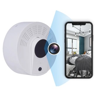 Telecamera Wi-Fi nascosta in un rilevatore di fumo con autonomia in standby fino a 1 anno