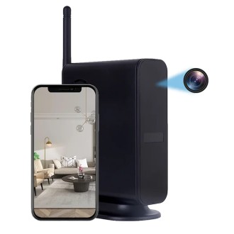 Telecamera di sicurezza Wi-Fi nascosta in un router con lunga autonomia della batteria