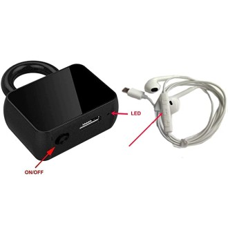 Mini registratore vocale professionale con rilevamento del suono in pendant Q11