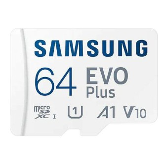 Scheda di memoria Micro SD Samsung EVO Plus 64GB con adattatore SD, Classe 10