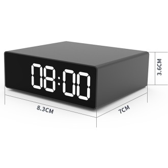 Telecamera HD Wi‑Fi in orologio digitale con visione notturna e rilevamento del movimento