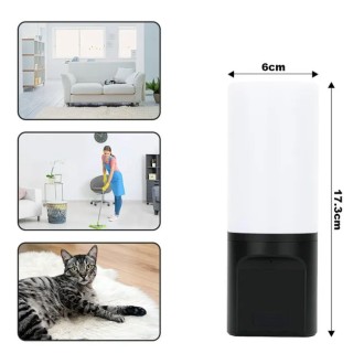 Telecamera di sicurezza Wi‑Fi in lampada con obiettivo rotante