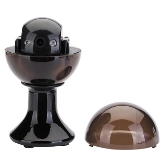 Telecamera di sicurezza Wi-Fi nascosta in una sfera di cristallo nera
