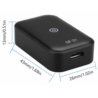 Mini GPS Tracker GF21 con funzione di ascolto GSM remoto