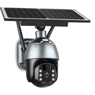 Innotronik IUB-PT22 (4MP) telecamera IP Wi-Fi girevole PTZ solare per esterni