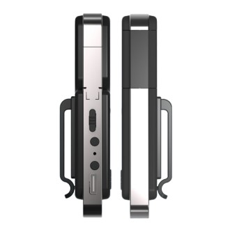 Mini telecamera portatile rotante da indossare con display LED, luce SOS e visione notturna