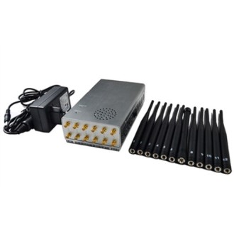 Disturbatore portatile a 12 antenne di segnali GSM/2G/3G/5G/DCS/GPS/WIFI2.4G/4GLTE/WiFi5.8G/GPSL1/5G1
