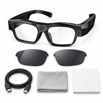 Occhiali 2K con videocamera e Bluetooth XV18