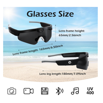 Occhiali da sole 2K con videocamera e Bluetooth XV15