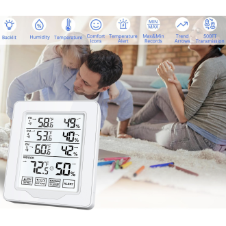 Stazione meteo Wi-Fi spia 2K con funzione di rilevamento del movimento