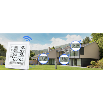 Stazione meteo Wi-Fi spia 2K con funzione di rilevamento del movimento