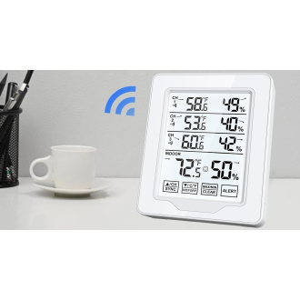 Stazione meteo Wi-Fi spia 2K con funzione di rilevamento del movimento
