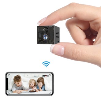 Mini telecamera 2K WiFi con visione notturna IR e sensore PIR