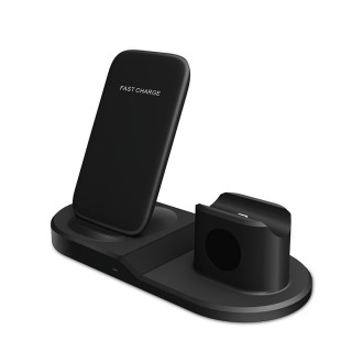 Telecamera Wi-Fi 3-in-1 in caricatore wireless multifunzionale 15W per iPhone e AirPods