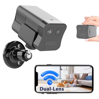 Mini telecamera di sicurezza 4G con doppia lente