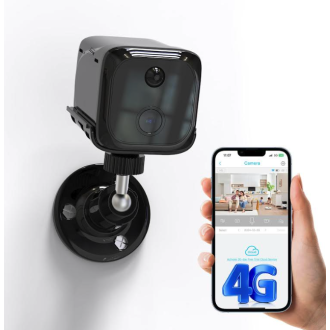 Mini telecamera 4G con sensore PIR, visione notturna e lunga durata della batteria D10
