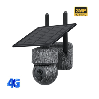 Telecamera di sicurezza PTZ solare 4G rotante