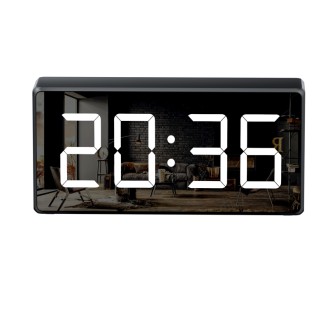 Telecamera 4K Wi-Fi in orologio digitale con visione notturna e rilevamento del movimento