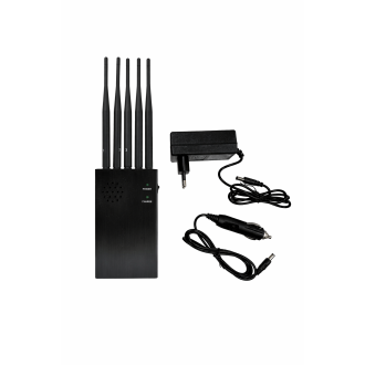 Disturbatore portatile PROFI a 5 antenne per segnali GSM/DCS/4G/3G/GPS/GLONASS/WIFI