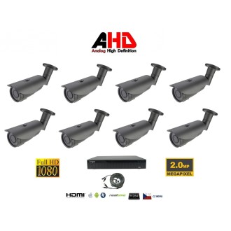 Set di telecamere a 8 canali 2Mpx 8AHD5