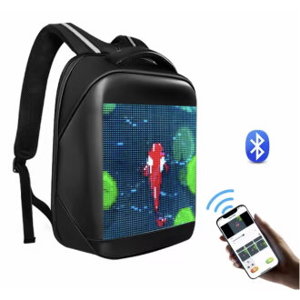 Zaino con schermo LCD - Smart WiFi, controllo tramite app