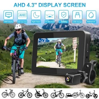 Sistema di telecamere di sicurezza per bicicletta o motocicletta BIKE-1080