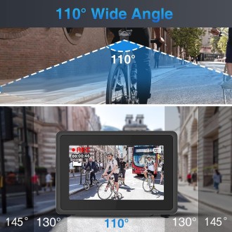 Sistema di telecamere di sicurezza per bicicletta o moto con telecamera FULL HD e monitor da 4,3" - BIKE-1080 PLUS
