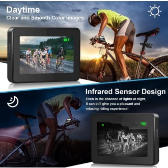 Sistema di telecamere di sicurezza per bicicletta o moto con telecamera FULL HD e monitor da 4,3" - BIKE-1080 PLUS
