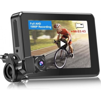Sistema di telecamere di sicurezza per bicicletta o moto con telecamera FULL HD e monitor da 4,3" - BIKE-1080 PLUS