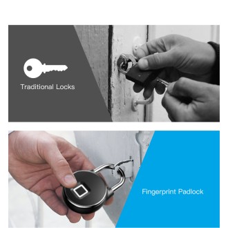 Lucchetto Bluetooth con impronta digitale