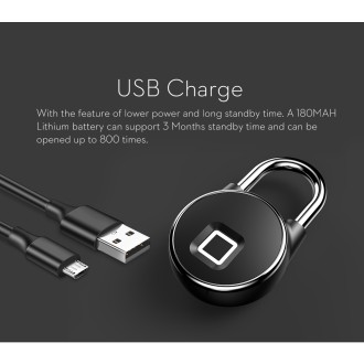 Lucchetto Bluetooth con impronta digitale