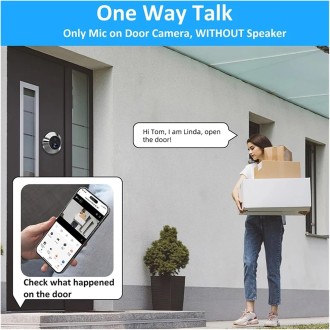 Spioncino digitale per porte con telecamera Wi-Fi e display HD 4,3" PD10-B