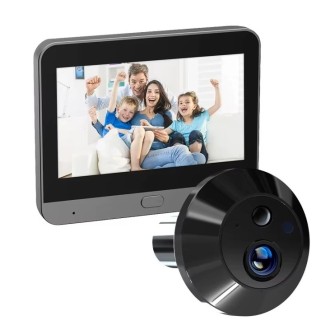 Spioncino digitale per porte con telecamera Wi-Fi e display HD 4,3" PD10-B