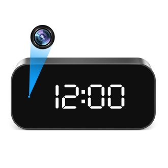 Orologio digitale con telecamera WiFi 4K, visione notturna e rilevamento del movimento