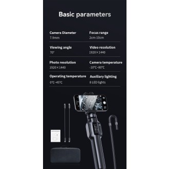 Telecamera industriale Wi-Fi Full HD per ispezioni con controllo remoto