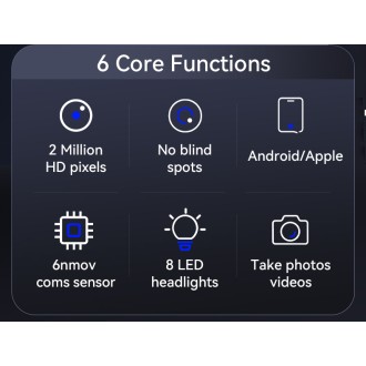 Telecamera industriale Wi-Fi Full HD per ispezioni con controllo remoto