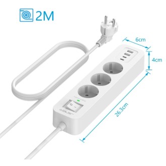 Intercettazione GSM in una prolunga a 3 prese con 4 porte USB