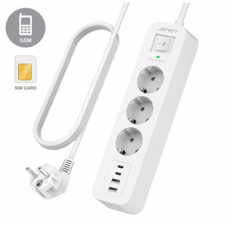 Intercettazione GSM in una prolunga a 3 prese con 4 porte USB