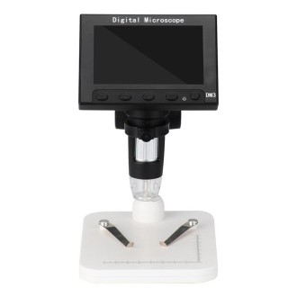 Microscopio digitale a LED con fotocamera e display da 4,3" con ingrandimento 50-1000×