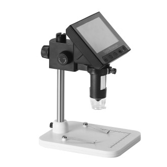 Microscopio digitale a LED con fotocamera e display da 4,3" con ingrandimento 50-1000×