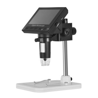 Microscopio digitale a LED con fotocamera e display da 4,3" con ingrandimento 50-1000×