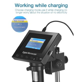 Microscopio digitale a LED con fotocamera e display da 4,3" con ingrandimento 50-1000×