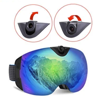 Occhiali da sci con videocamera 4K e connessione WiFi
