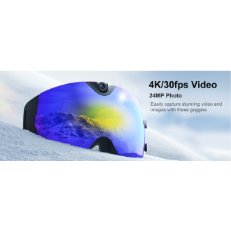 Occhiali da sci con videocamera 4K e connessione WiFi