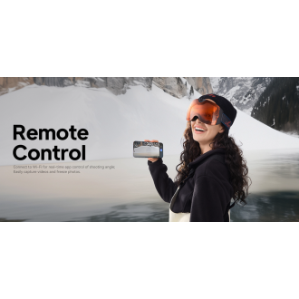 Occhiali da sci con videocamera 4K e connessione WiFi