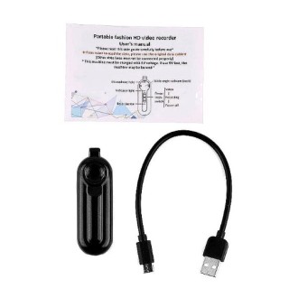 Mini telecamera portatile Full HD con dittafono e clip per il fissaggio