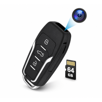 Mini telecamera nascosta in una chiave auto con rilevamento del movimento e visione notturna