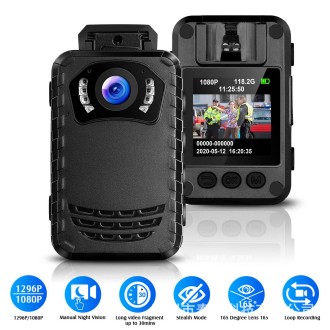 Mini telecamera da corpo della polizia Full HD