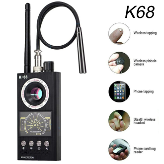 Rilevatore multifunzione di telecamere nascoste e microspie GSM K68