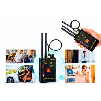 Rilevatore RF multifunzione di telecamere nascoste e microspie GSM VPro Hero 009